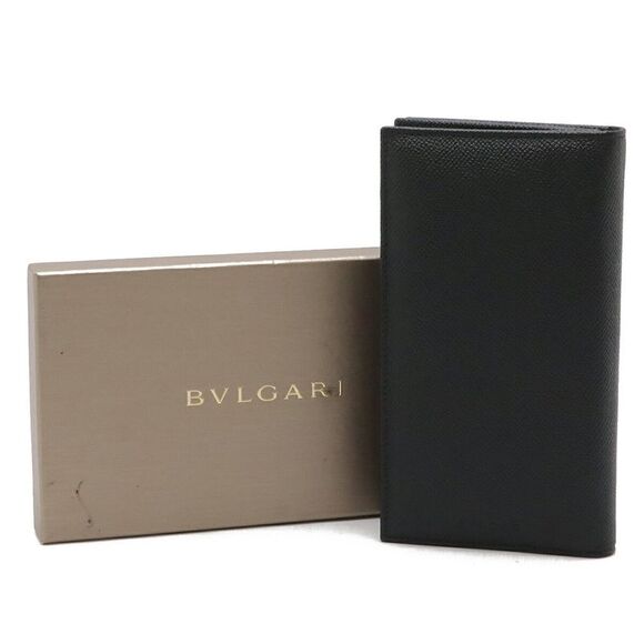 Bulgari Classico Black Leather Wallet (Pre-Owned) - Picture 5 of 8
